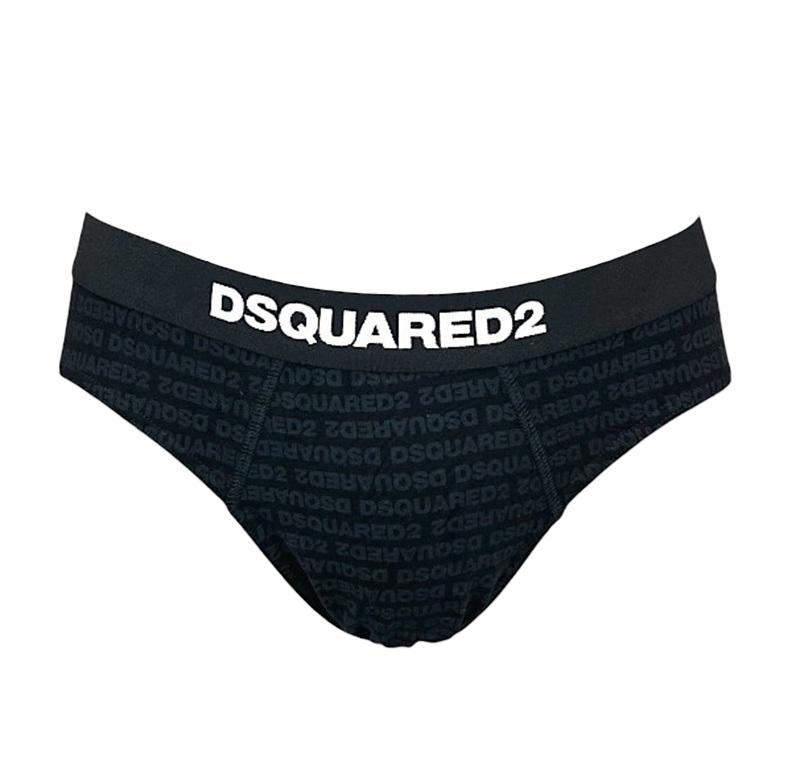 DSQUARED2 UNDERWEAR T-shirt e slip Dsquared2 Underwear D9H135510 001 nero monogramma D9H135510 001 