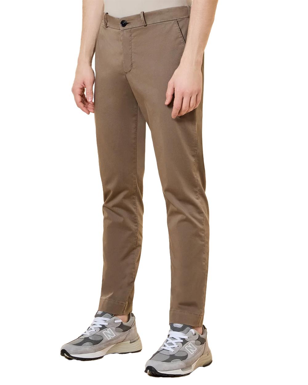 RRD Pantalone RRD uomo 26327 Cottech Chino Jo Tabacco chino vita regolare bottone zip tasche 26327 86 