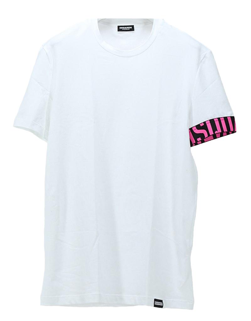 DSQUARED2 UNDERWEAR T-shirt Dsquared2 Underwear D9M3S5770 112 bianca fucsia D9M3S5770 112 