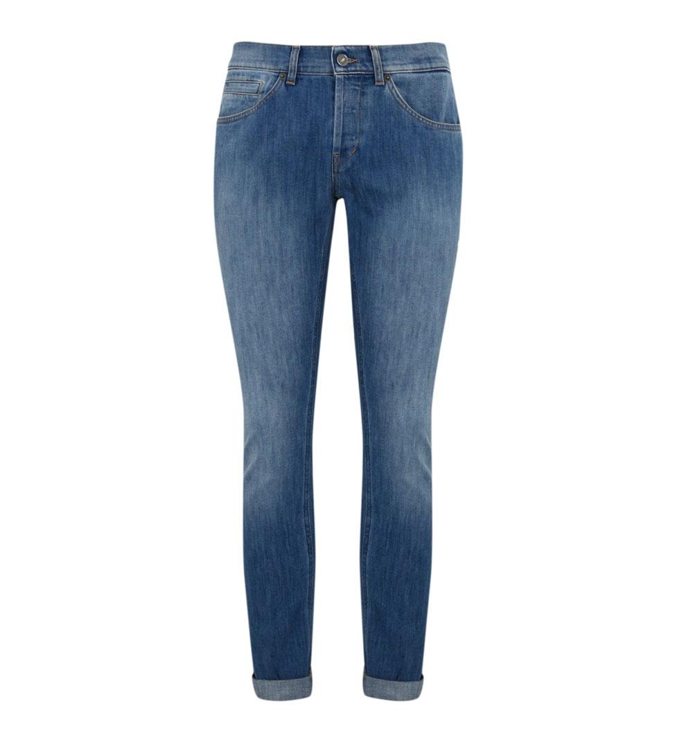 DONDUP Jeans Dondup uomo UP232 DS107 George blu medio skinny denim stretch<BR/> UP232DS107 IL6 800 