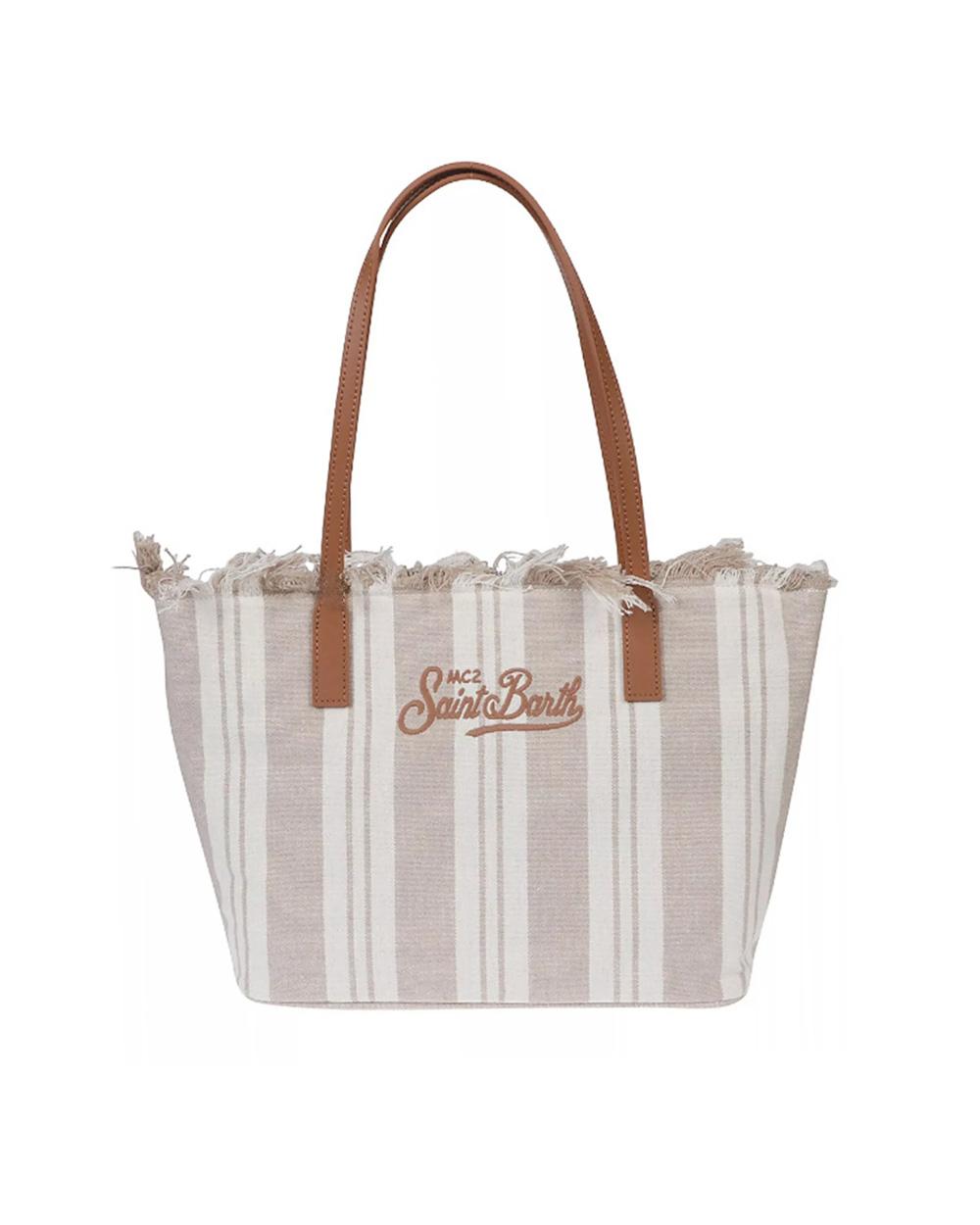 MC2 SAINT BARTH Borsa MC2 SAINT BARTH donna CITY BAG STRIPES CBF000100589L Sabbia CBF000100589L 1118 