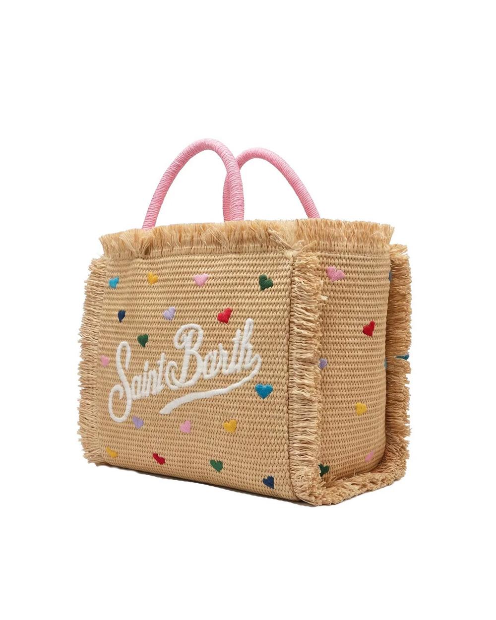 MC2 SAINT BARTH Borsa MC2 SAINT BARTH donna Colette Straw Mini Heart COL001700344L Beige COL001700344L 0 