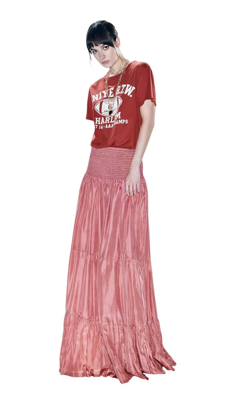 ANIYE  BY Gonna Aniye By donna 185022 02490 Long Skirt Mina Ciliegia<BR/> 185022 02490 