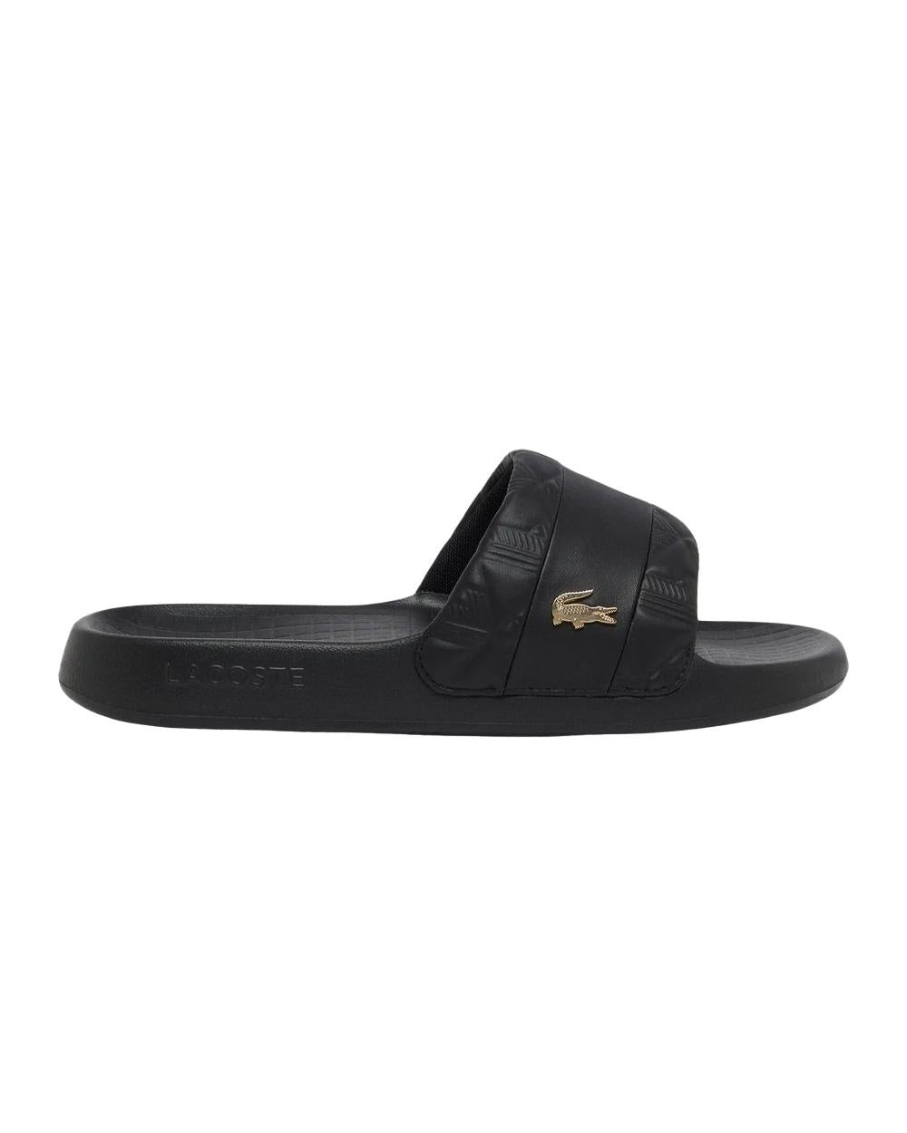 LACOSTE Ciabatte LACOSTE uomo Serve Slide Hybrid E03862 Nere E03862 1V7 
