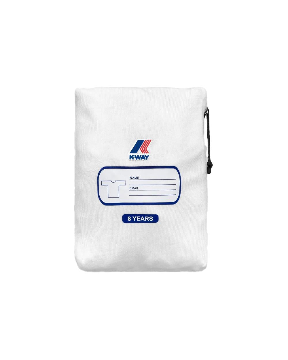 K-WAY T-shirt K-WAY bambino K3148NW P. LEONIDE COLORFUL SQUARE Bianca girocollo maniche corte stampa grafica K3148NW 001 