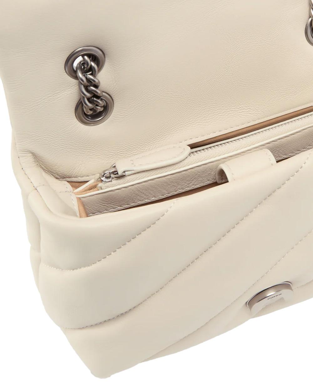 PINKO Borsa PINKO donna MINI LOVE BAG PUFF 100039A0F2 Bianca nappa pelle trapuntatura tracolla 100039A0F2 Z14O 