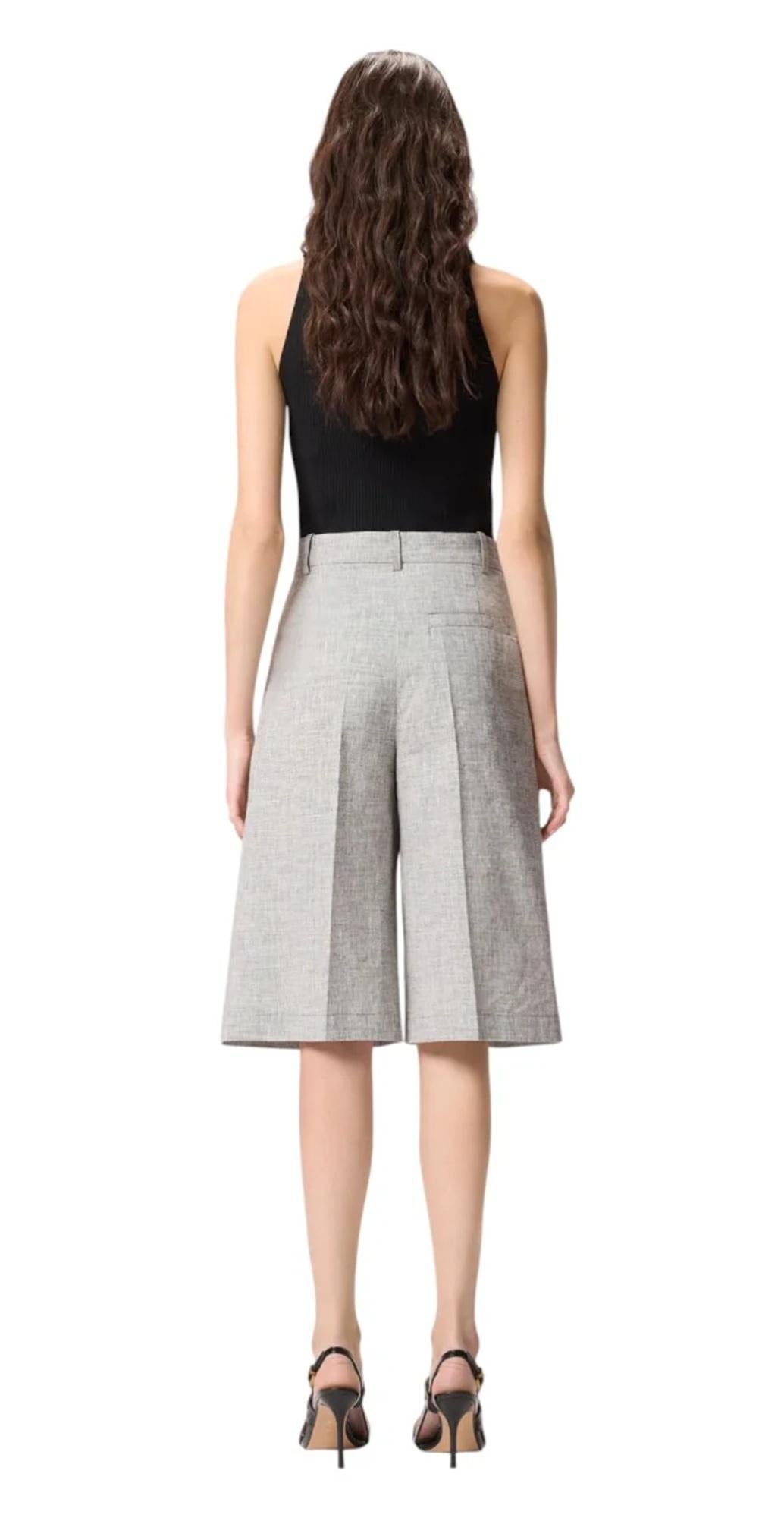 PINKO Bermuda Pinko donna 106920A3AS ZZ2 Angera fiammati con piega stirata Grigio<BR/> 106920A3AS ZZ2 