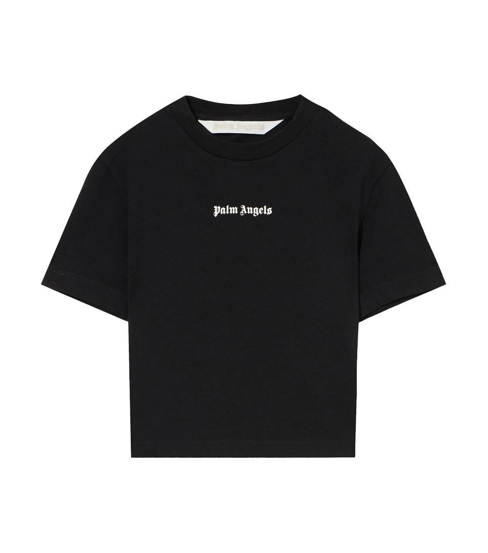 PALM ANGELS T-shirt Palm Angels donna  PWAA077S26JER001 nera logo classico PWAA077S26JER001 1003 