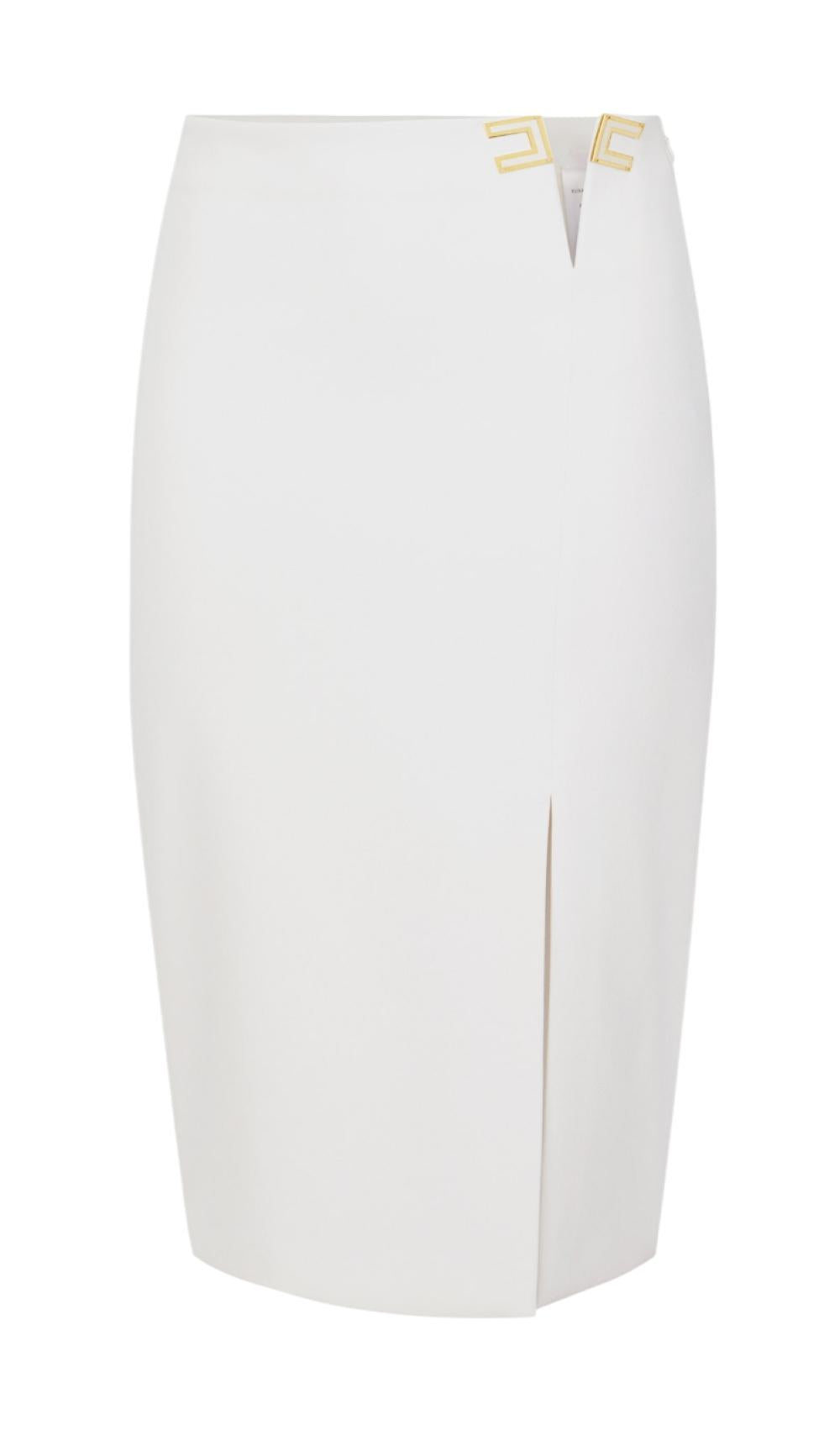 ELISABETTA FRANCHI Gonna Elisabetta Franchi donna GO14761E2360 Continuativa Iconic Avorio<BR/> GO14761E2 360 