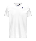 T-shirt K-way uomo K007JE0 001 bianca girocollo EDWARD