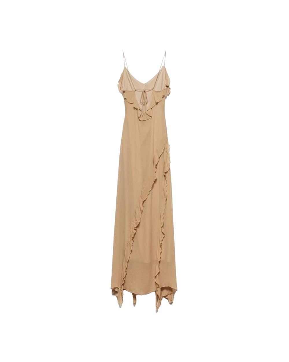 ANIYE  BY Abito ANIYE BY MARIAN donna 185307 Beige scollo a v spacco zip laterale 185307 02476 