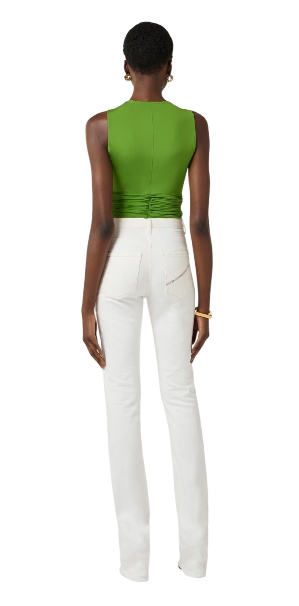 ELISABETTA FRANCHI Top Elisabetta Franchi donna TO03761EV3 The Femme Paradox Aloe Verde<BR/> TO03761 EV3 