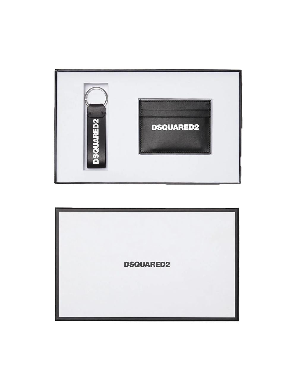 DSQUARED2 Set Dsquared2 uomo GBM000101504110M063 Nera Pelle idea regalo GBM000101504110 M063 
