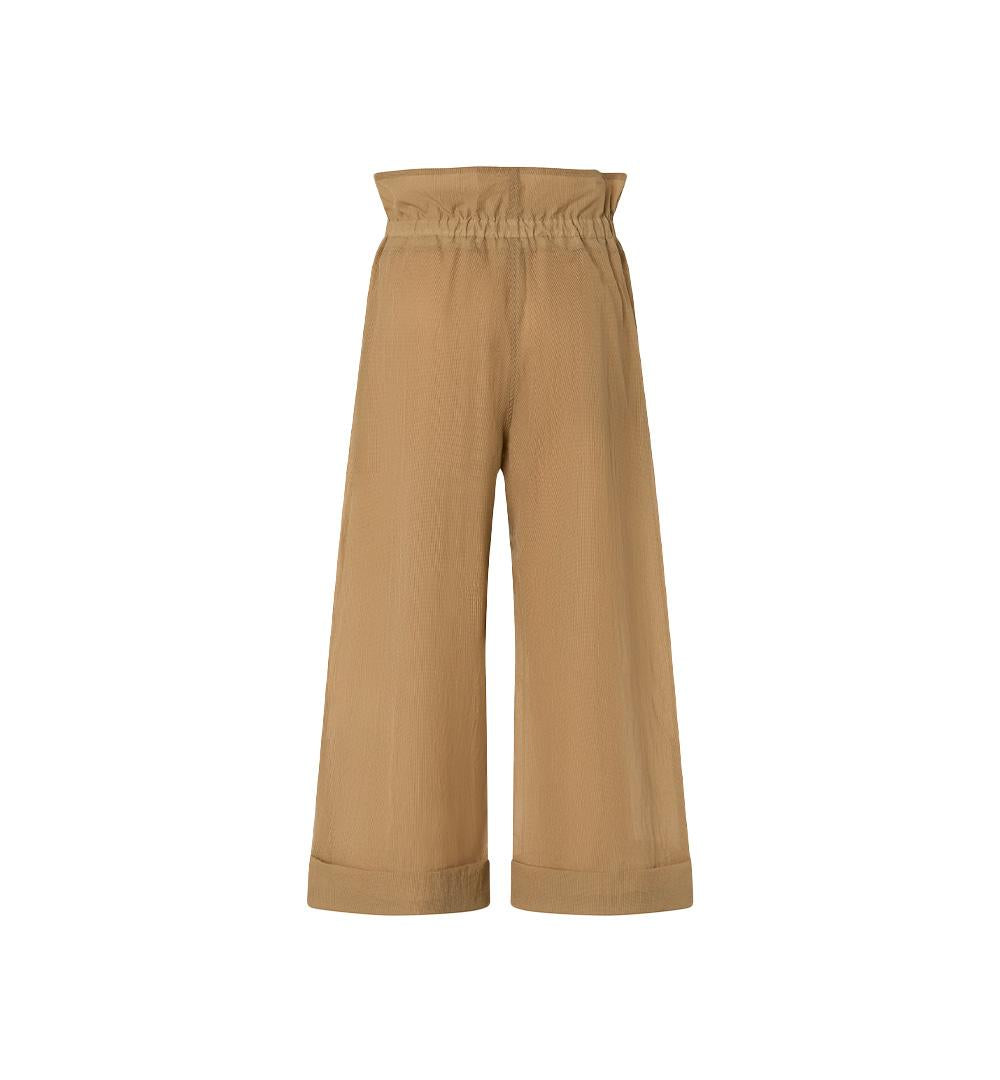 PINKO Pantalone Pinko donna Somebody 104896 A2EK Beige cropped nylon poliestere quadri strappi viata alta 104896 A2EK C82 