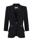 Elisabetta Franchi Women's Jacket GI21561E2110 Black