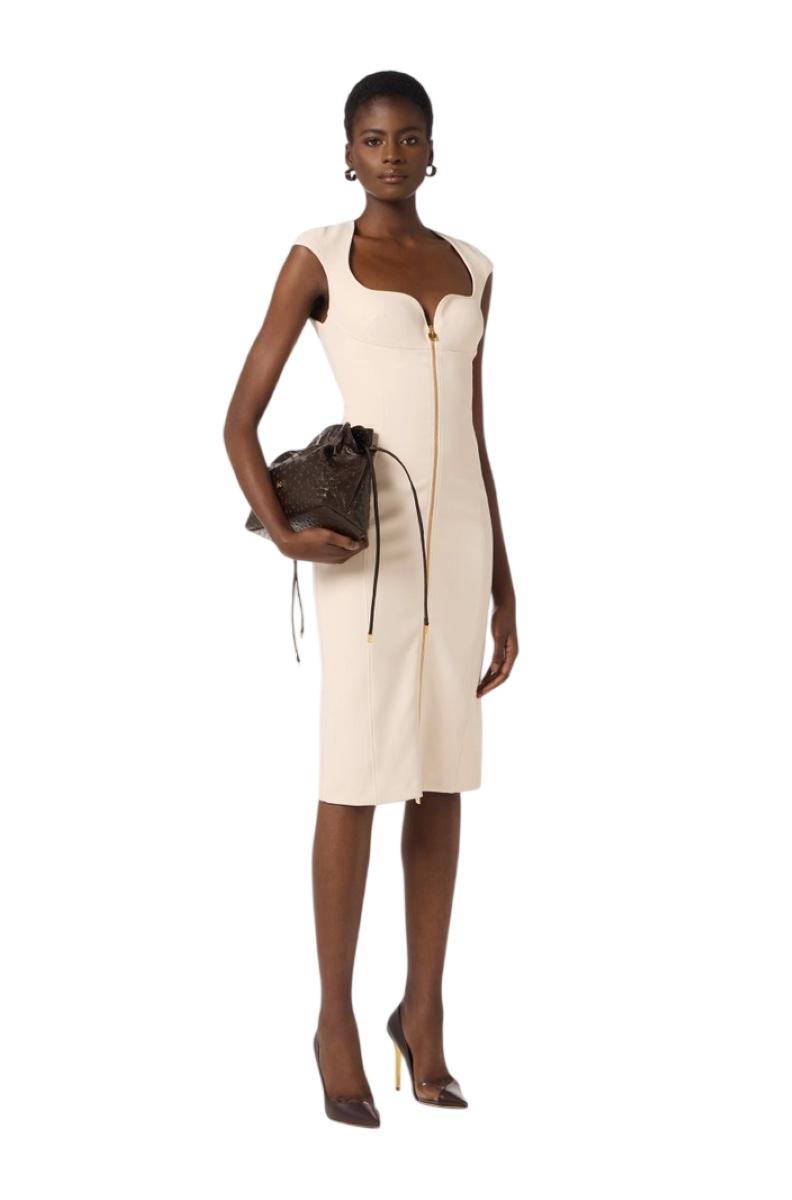 ELISABETTA FRANCHI Abito Elisabetta Franchi donna AB90061E2193 The Club Crema AB90061E2 193 