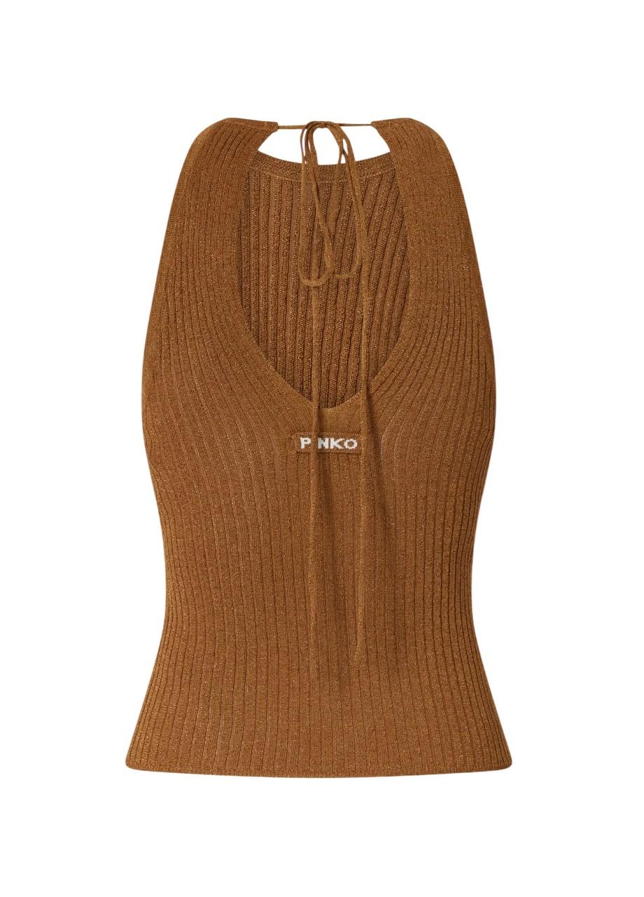 PINKO Top Pinko donna 106884A3BD L25 Linum Bronzo<BR/> 106884A3BD L25 