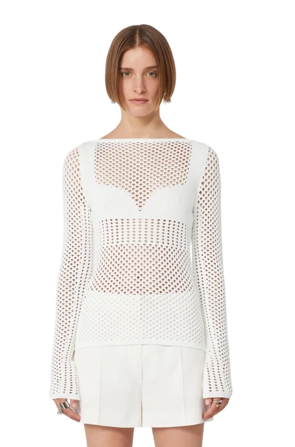 SPORTMAX Maglia Sportmax donna 2612361052600 001 Faglia aderente Bianco<BR/> 2612361052600 001 