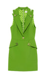 Elisabetta Franchi Women's Dress AB92461E2EV3 The Club Aloe Green