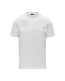 T-shirt K-WAY uomo K81489W ODOM JERSEY MICRO LETTERING SLIM Bianca girocollo costine slim