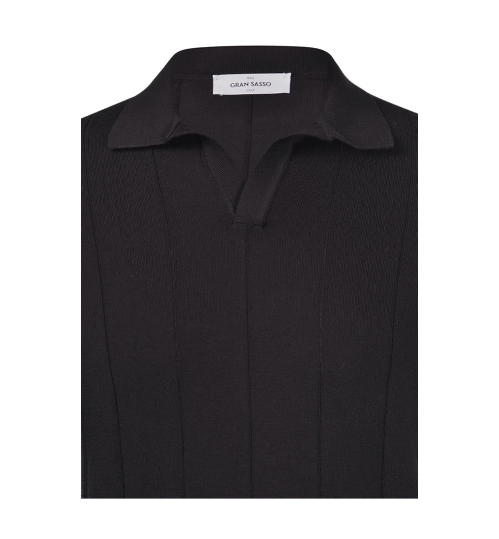 GRAN SASSO Polo Gran sasso uomo 5719120660 Nera manica corta fashion fit fresh cotton 5719120660 099 