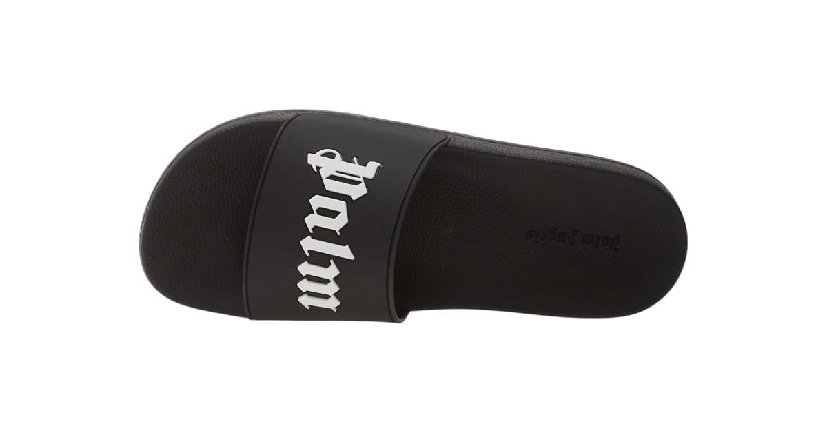 PALM ANGELS Ciabatte Palm Angels unisex PMIC018S26MAT003 1001 Big Logo Sliders Nero PMIC018S26MAT003 1001 