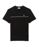 T-shirt Lacoste uomo TH9842 031 nera profilo logato
