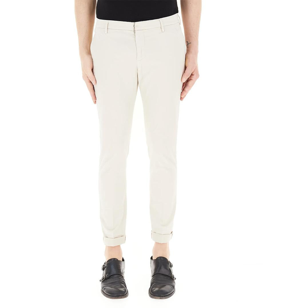 DONDUP Pantalone Dondup Gaubert uomo UP235RSE036UPTD Beige slim chino cotone UP235RSE036UPTD 004 