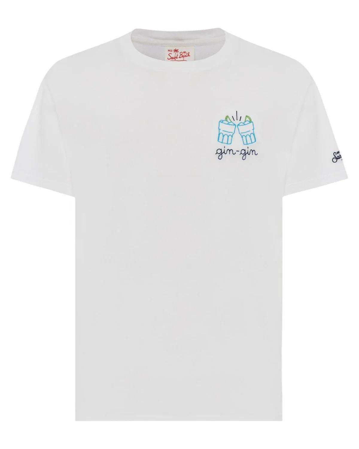 MC2 SAINT BARTH T-shirt mc2 saint barth portofino bianca gin gin PORTOFINO05208H 01N 