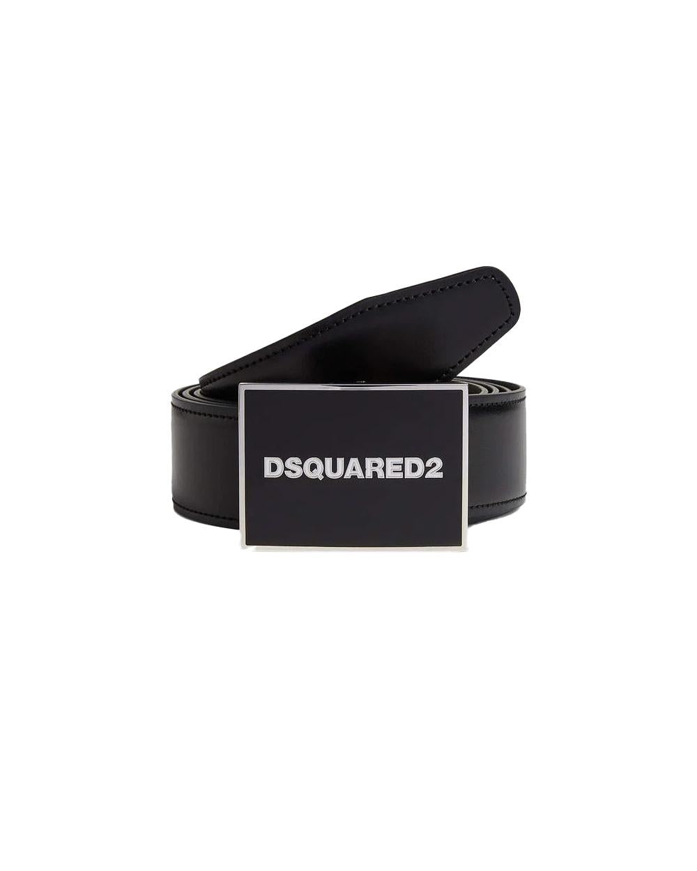 DSQUARED2 Cintura DSQUARED2 uomo GBM000212900001 Nera pelle set regalo fibbie GBM000212900001 M1510 