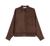 Camicia Weekend donna 2615041022600 037 Capo puro lino Marrone