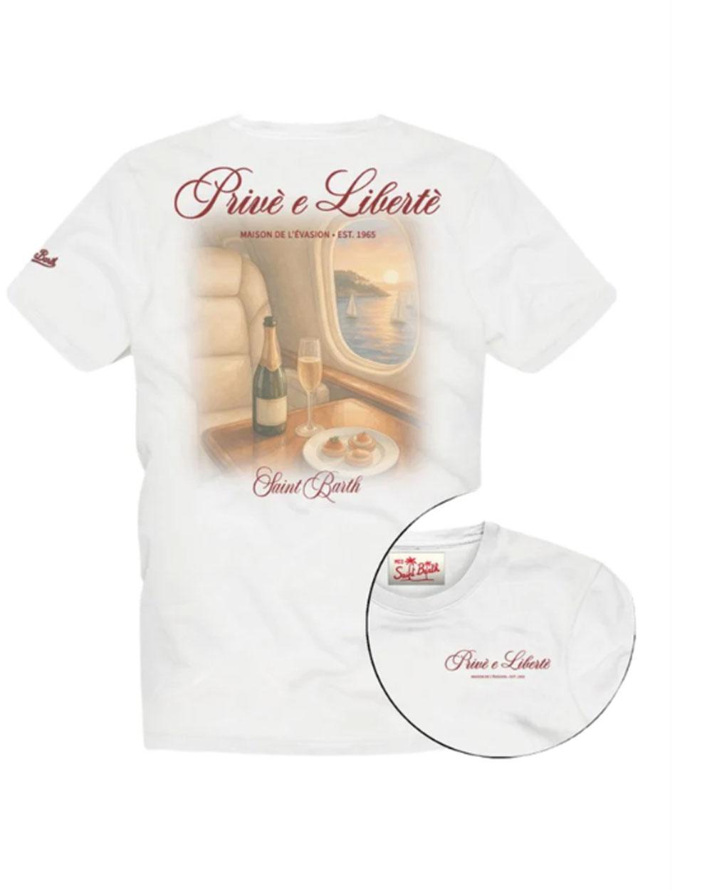 MC2 SAINT BARTH T-shirt Mc2 Saint Barth uomo Portland Privè e libertè bianca <BR/> PRL00020429L 01N 
