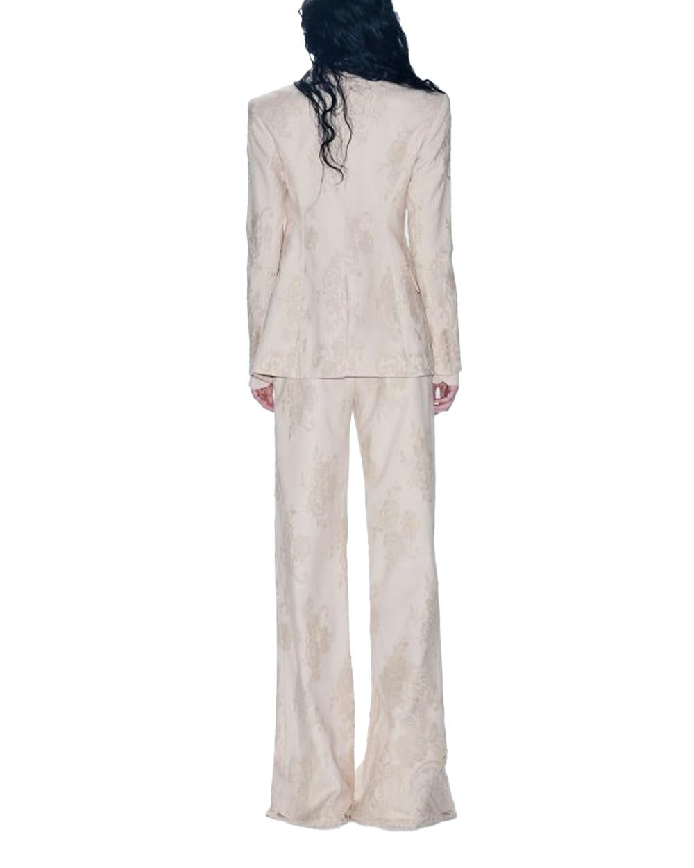 ANIYE  BY Blazer ANIYE BY SILVA donna 185271 Cipria pizzo ricami floreali revers a lancia monopetto 185271 02486 