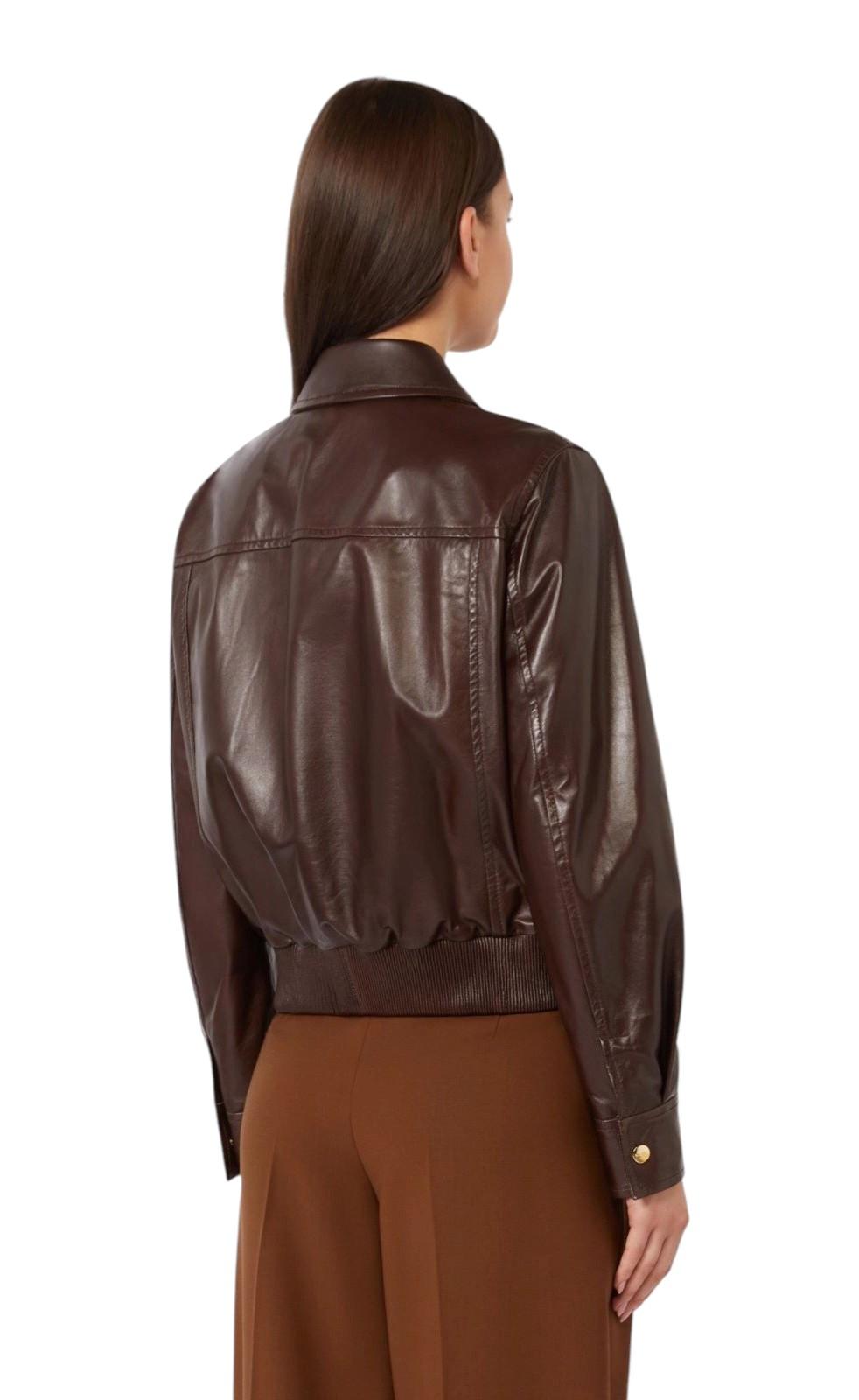 STUDIO Giacca Studio donna 2616441011600 002 Biada in pelle Marrone 2616441011600 002 