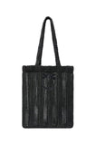 Pinko women's bag 106728A39Y Z99 Shopper Easy Tote Bag Raffia Black