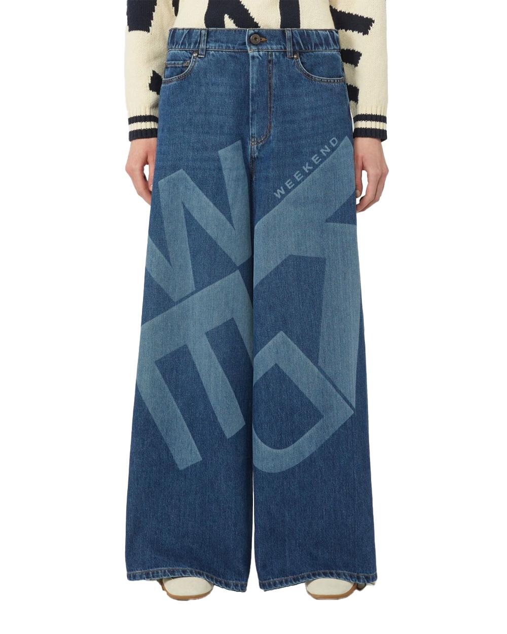 WEEKEND Jeans WEEKEND donna VORTICE 2615181011600 Blu denim gamba larga zip rivetti baschina 2615181011600 030 