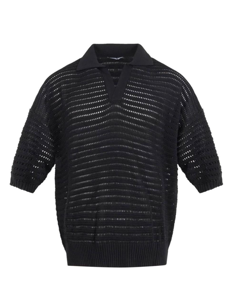 DANIELE ALESSANDRINI Polo Daniele Alessandrini uomo  DUMC0021 YCO0017 nera DUMC0021YCO0017 9000 