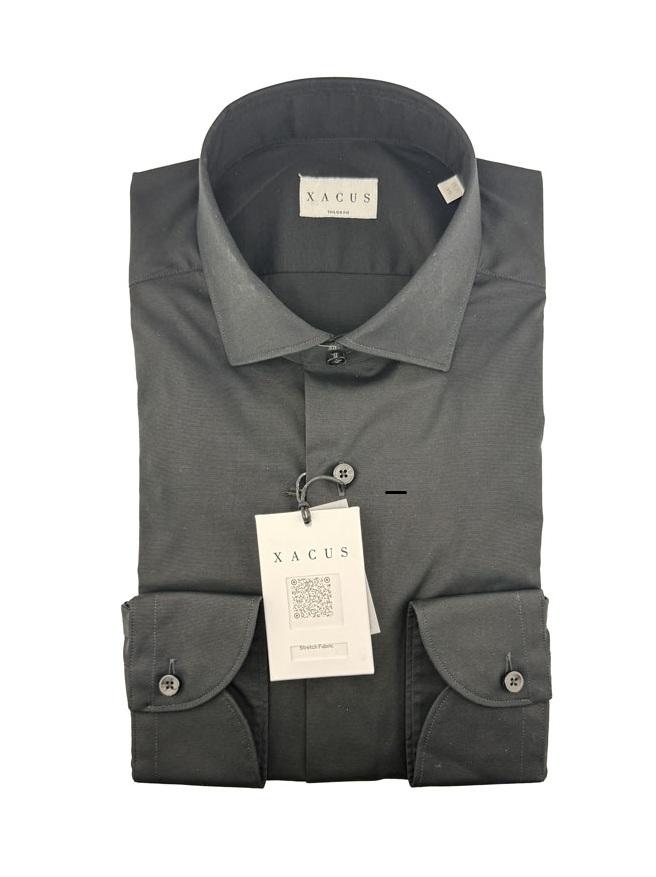 XACUS Camicia Xacus uomo 55816113 nera tailor fit<BR/> 55816113 003 