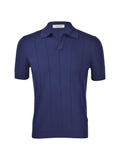 Polo GRAN SASSO uomo 5719120660 578 Skipper in maglia di cotone a coste linea Tennis Bluette