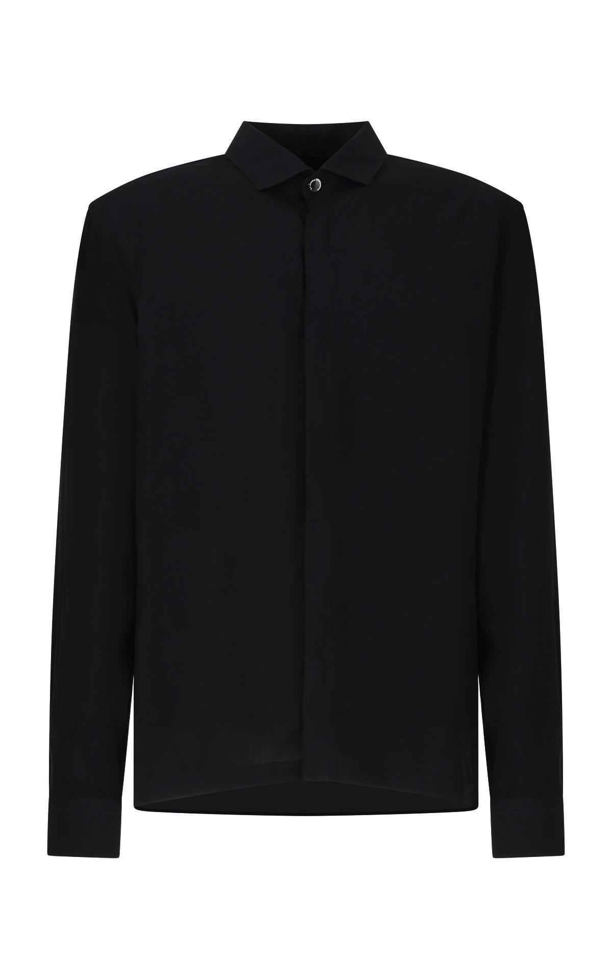 DANIELE ALESSANDRINI Camicia Daniele Alessandrini uomo C103 Nera a scomparsa C103 101 