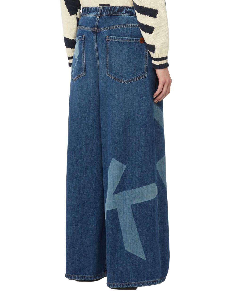 WEEKEND Jeans WEEKEND donna VORTICE 2615181011600 Blu denim gamba larga zip rivetti baschina 2615181011600 030 