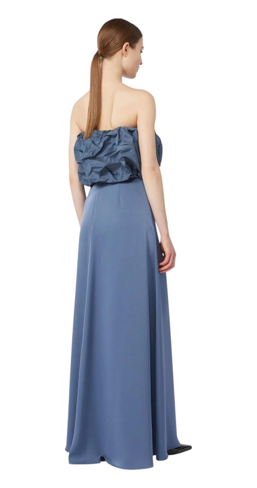 STUDIO Abito Studio donna 2616221054600 008 Operoso bustier in satin e taffetà Avio<BR/> 2616221054600 008 