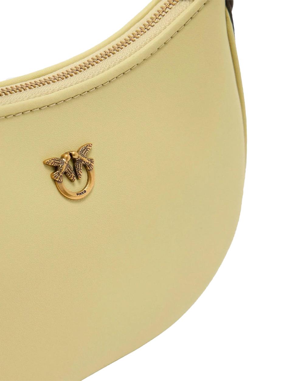 PINKO Borsa PINKO donna HORIZONTAL FLAT 103538A0F1 Gialla tracolla pelle fodera spalla 103538A0F1 C39Q 