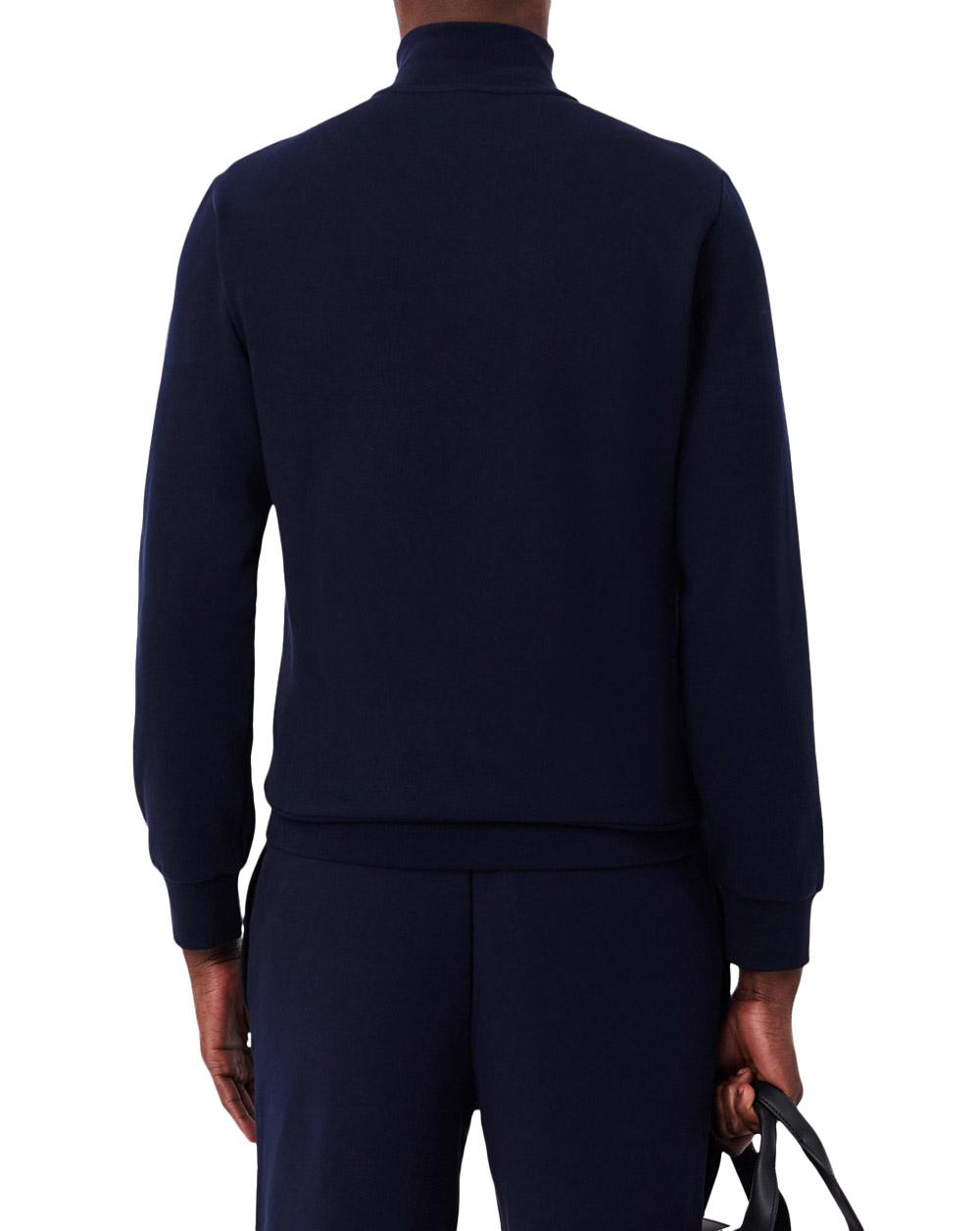 LACOSTE Felpa Lacoste uomo SH9622166 Blu con zip SH9622 166 
