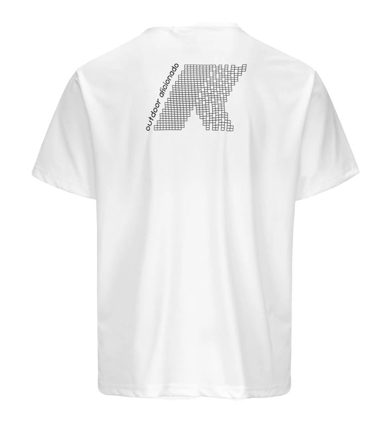 K-WAY T-shirt K-way uomo K61279W 001 bianca graphite fitting regolare K61279W 001 
