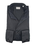 Camicia XACUS uomo 541ML16113 Nera slim fit collo aperto polsini dritti bottone