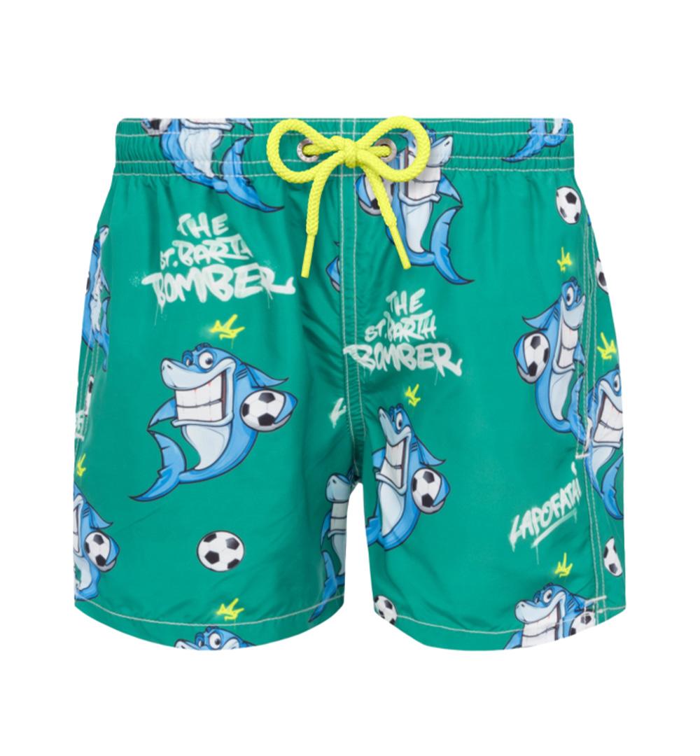MC2 SAINT BARTH Costume bambino Jean Lighting MC2 Saint Barth 01209H Verde shark bomber coulisse occhielli velcro<BR/> JEANLIGHTING01209H 51 
