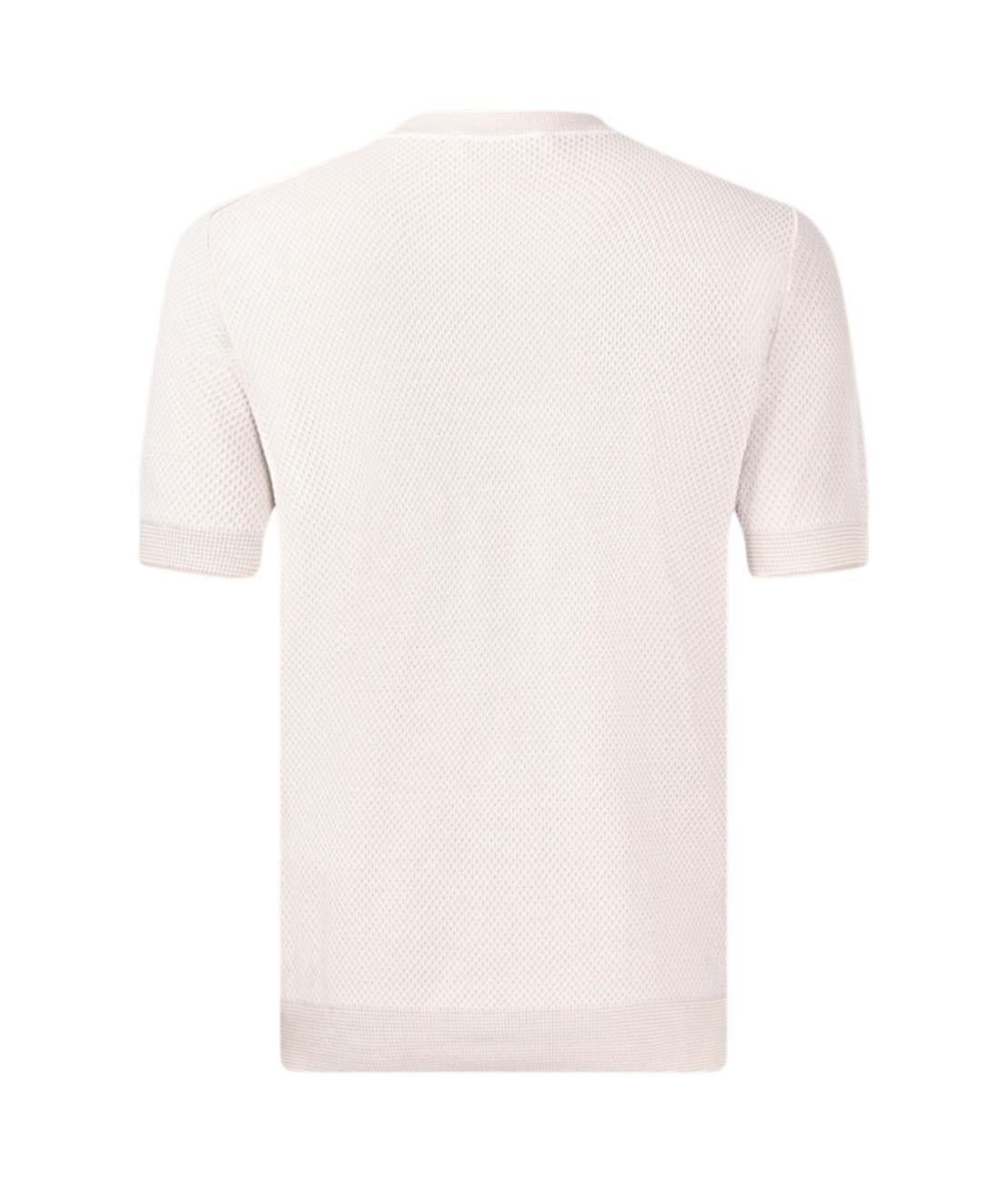 GRAN SASSO T-shirt Gran Sasso uomo 5713620651 010 Fresh Cotton maglia punto nido d'ape bicolore Bianco<BR/> 5713620651 010 