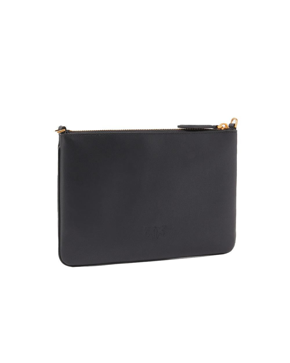 PINKO Borsa PINKO donna FLAT CLASSIC 100455A0F1 Nera chiusura zip pelle tracolla 100455A0F1 Z99Q 