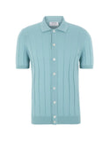 Maglia Gran Sasso uomo 5714320634 128 Fresh Cotton a coste Verde acqua
